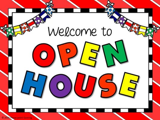 K-5th Open House- Modified Wednesday Schedule