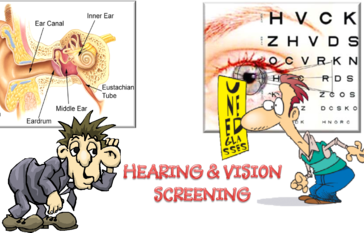 Vision and Hearing Testing- Kinder, 5th, and 8th Grade Only