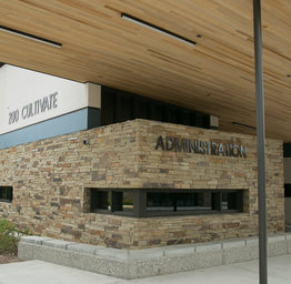 front of beacon park admin building